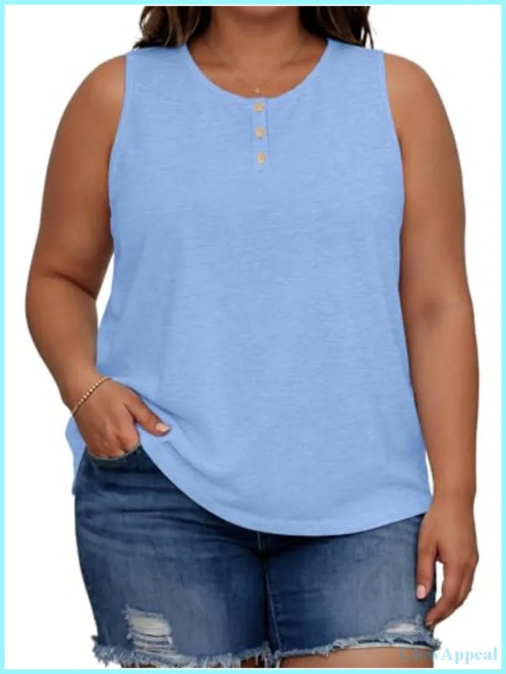 Plus Size Tank Tops for Women Sleeveless Cotton